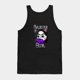 Gamer Girl, Wolf Girl. Twitch streaming gamer girl Tank Top